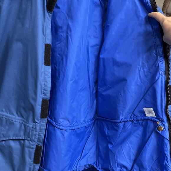 Marmot Mountain Works Gore-Tex Vintage 80s(?) Blue Rain Jacket Parka Large - Picture 10 of 16